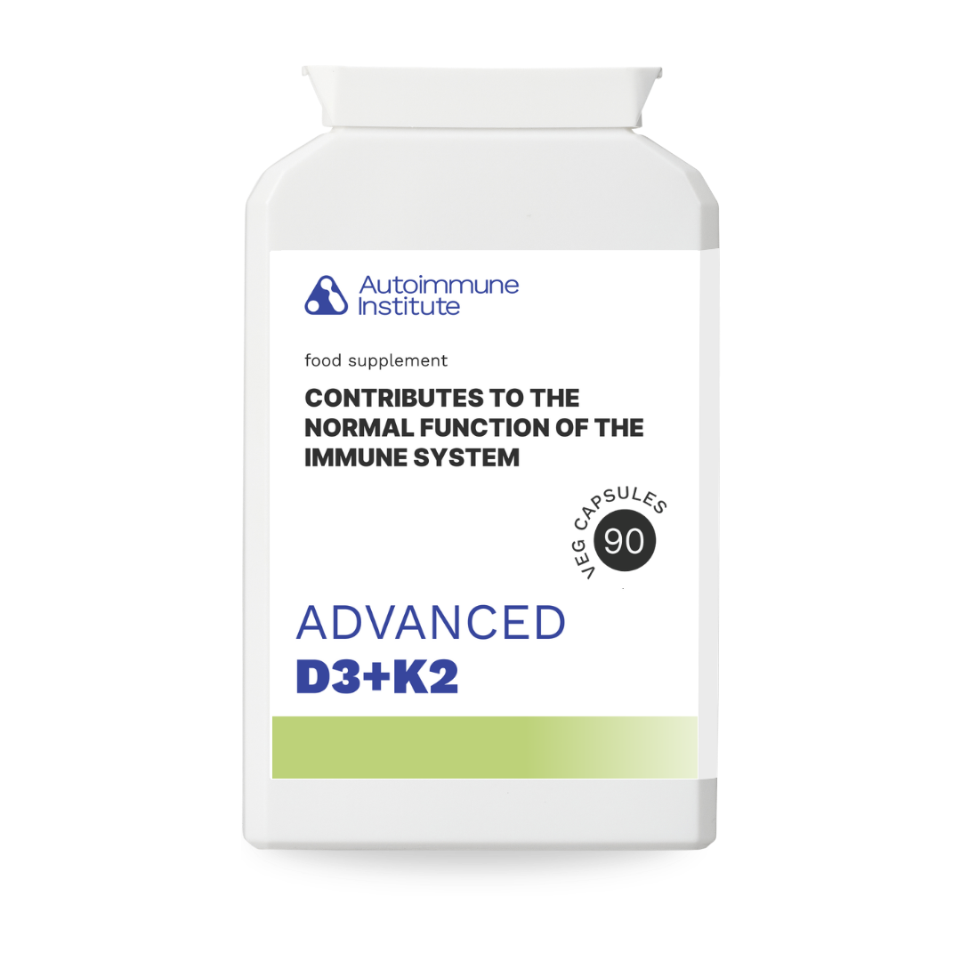 Advanced D3 + K2 - Vitamin D3 & K2 Supplement in 1 Capsule - Autoimmune Institute