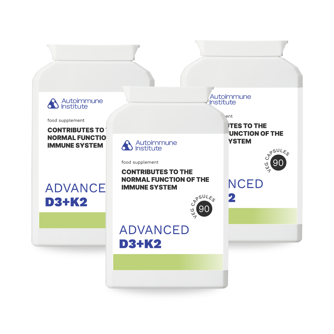 Advanced D3 + K2 - Vitamin D3 & K2 Supplement in 1 Capsule - Autoimmune Institute