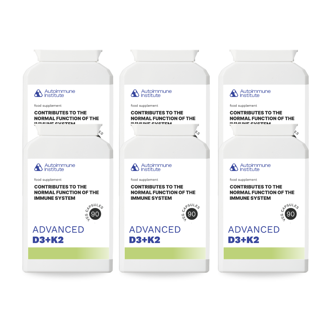 Advanced D3 + K2 - Vitamin D3 & K2 Supplement in 1 Capsule - Autoimmune Institute