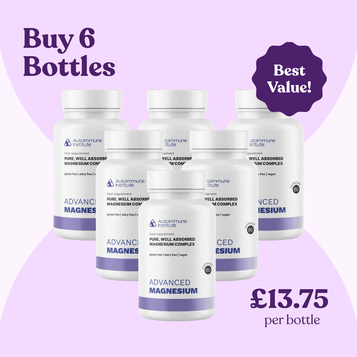 Advanced Magnesium | 5-Form Magnesium for Calm Energy, Muscle Ease & Better Sleep