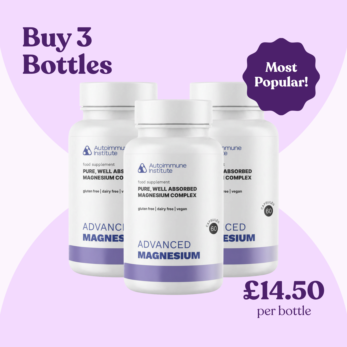 Advanced Magnesium | 5-Form Magnesium for Calm Energy, Muscle Ease & Better Sleep