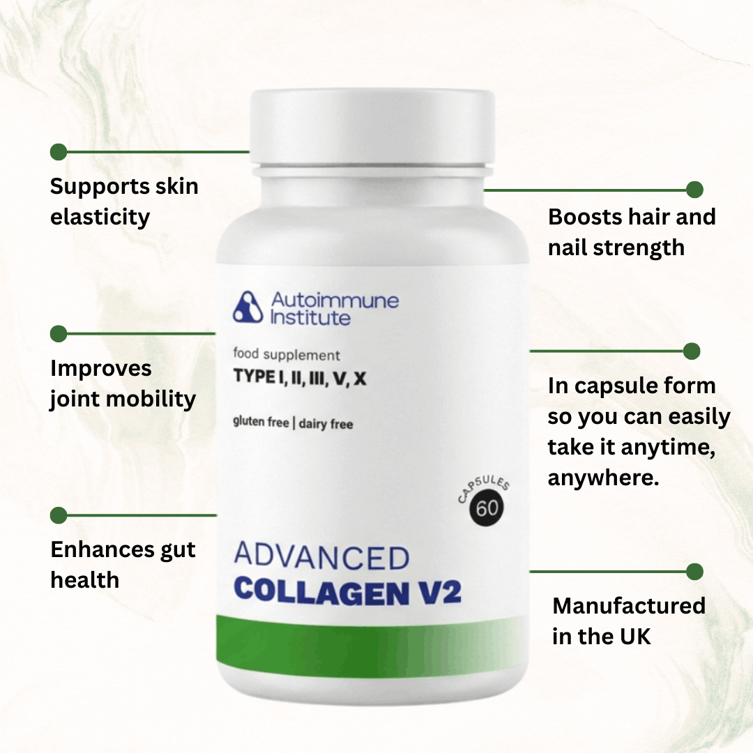 [New] Advanced Collagen V2 (Type I, II, III, V , X) - Autoimmune Institute