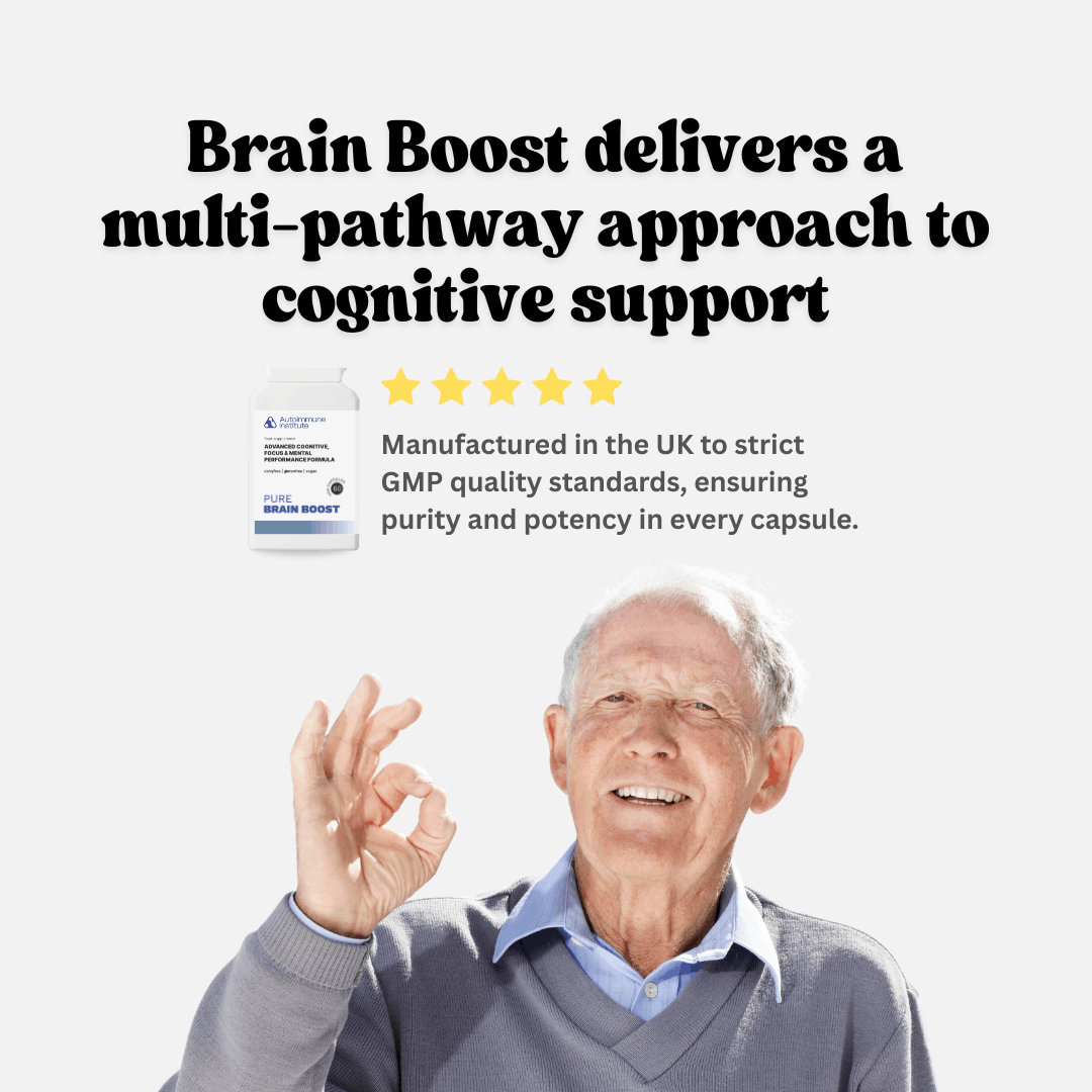 Pure BrainBoost | Research-Backed Nootropic for Focus, Performance & Recall - Autoimmune Institute