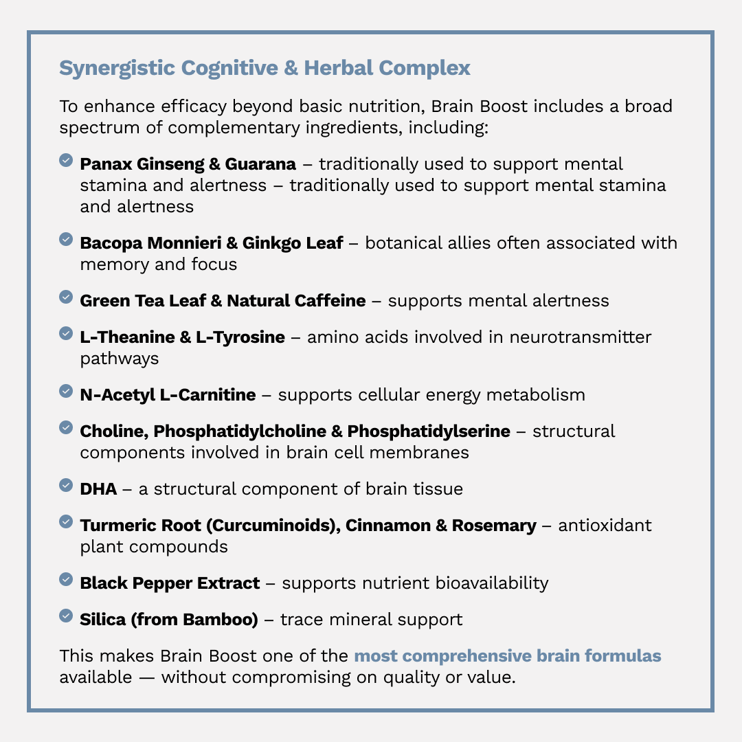 Pure BrainBoost | Research-Backed Nootropic for Focus, Performance & Recall - Autoimmune Institute