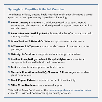 Pure BrainBoost | Research-Backed Nootropic for Focus, Performance & Recall - Autoimmune Institute