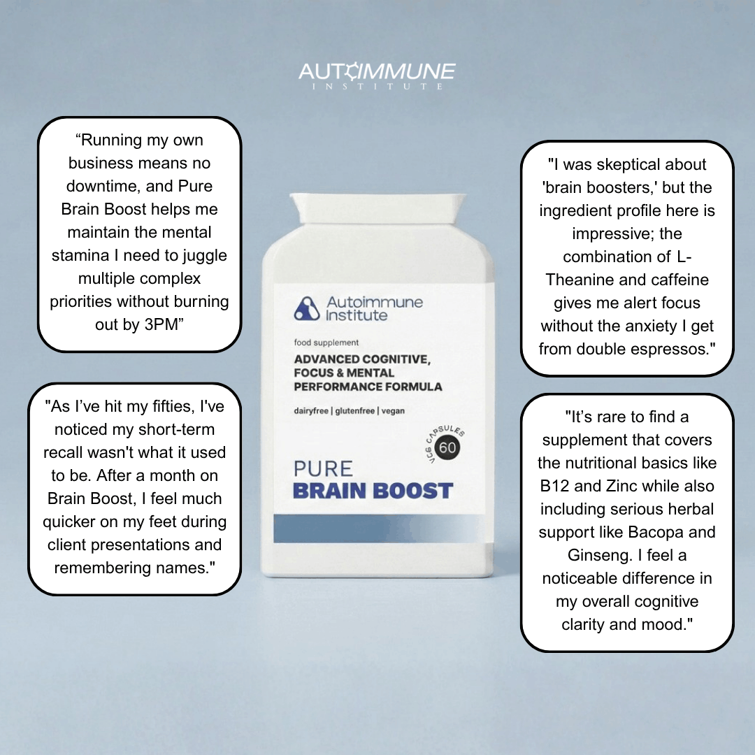 Pure BrainBoost | Research-Backed Nootropic for Focus, Performance & Recall - Autoimmune Institute