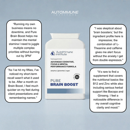 Pure BrainBoost | Research-Backed Nootropic for Focus, Performance & Recall - Autoimmune Institute