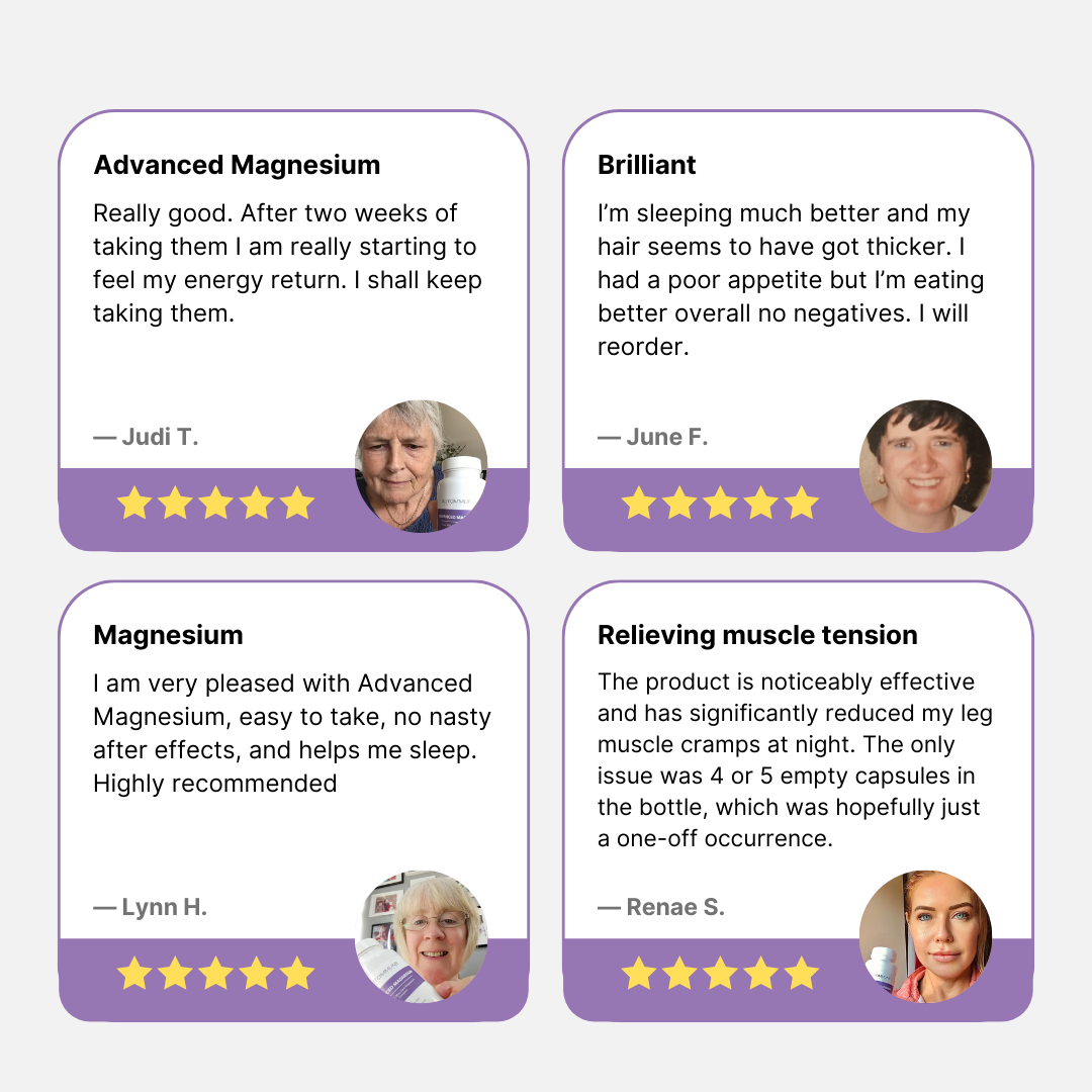 Advanced Magnesium | 5-Form Magnesium for Calm Energy, Muscle Ease & Better Sleep - Autoimmune Institute