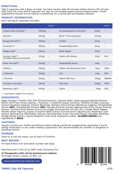 Pure BrainBoost | Research-Backed Nootropic for Focus, Performance & Recall