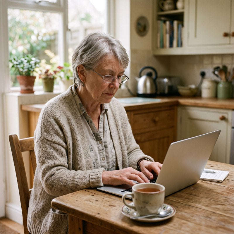 A simple daily wellness routine on a kitchen table