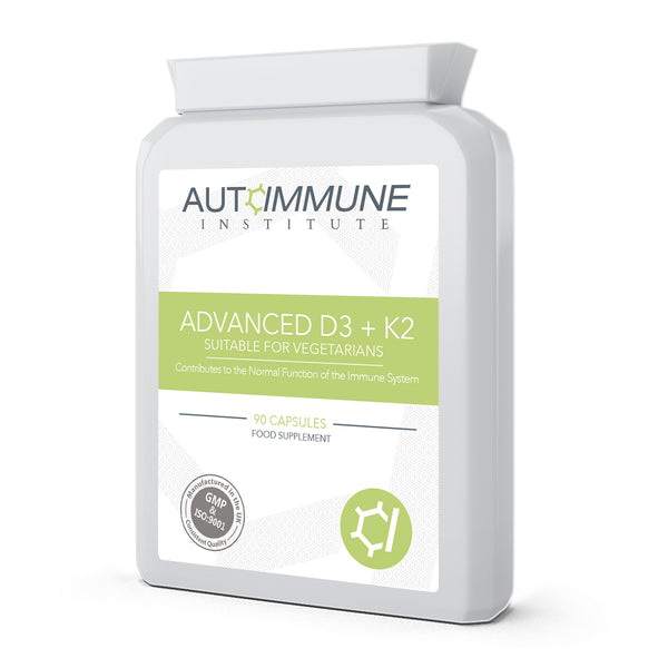 Advanced D3 + K2 - Vitamin D3 & K2 Supplement in 1 Capsule - Autoimmune Institute