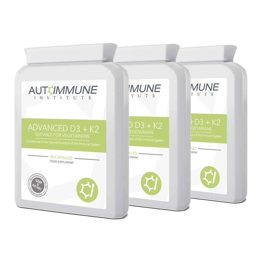 Advanced D3 + K2 - Vitamin D3 & K2 Supplement in 1 Capsule - Autoimmune Institute