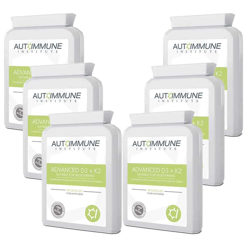 Advanced D3 + K2 - Vitamin D3 & K2 Supplement in 1 Capsule - Autoimmune Institute