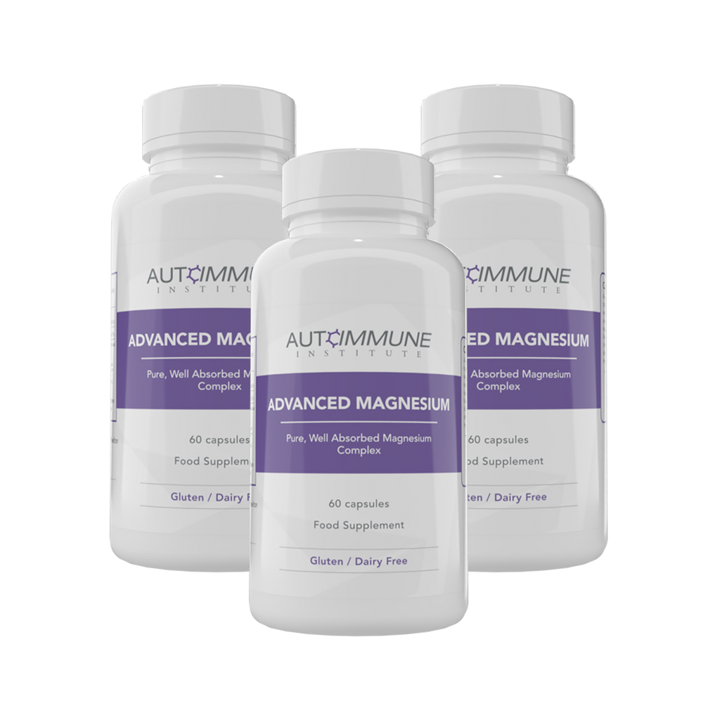 Advanced Magnesium V2 (hot) - Magnesium Complex Supplement (Malate, Bisglycinate, Citrate, Taurate, and Orotate) - Autoimmune Institute