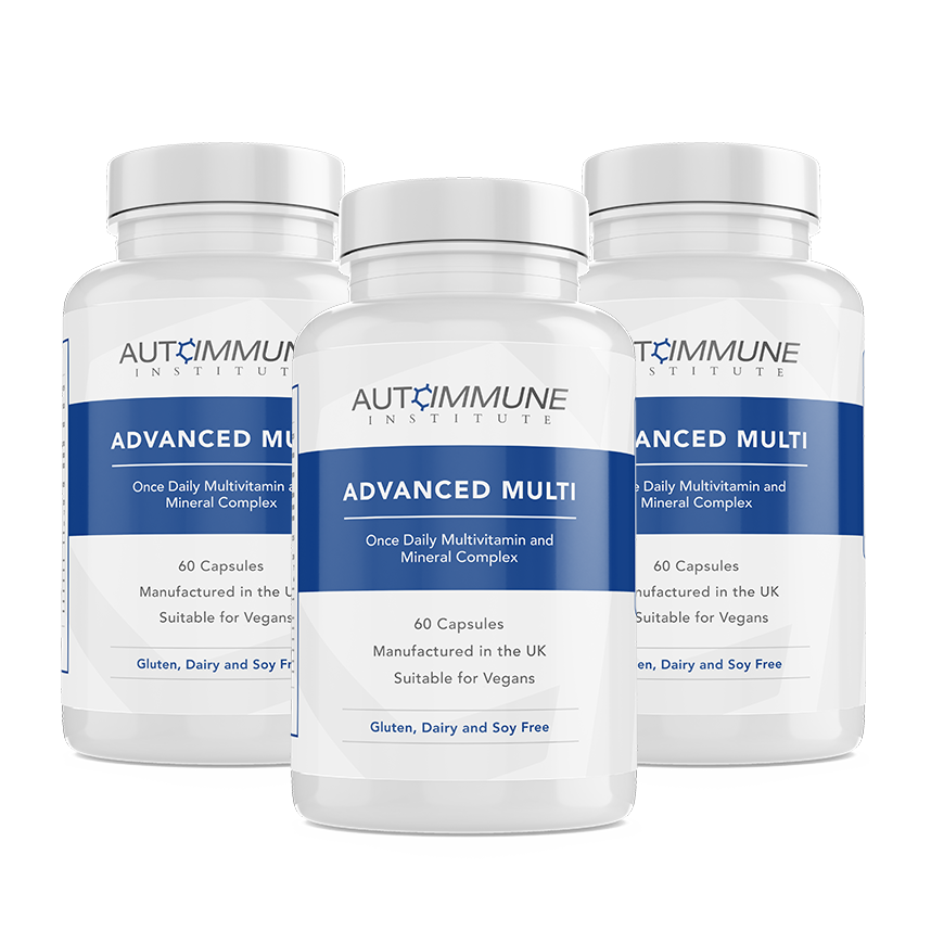 Advanced Multi (Multivitamin and Mineral Complex 5-MTHF, D3, K2, B12, CoQ10) - Autoimmune Institute